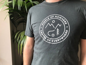 Middle of Nowhere T Shirt - Dark Grey