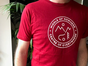 Middle of Nowhere T Shirt- Red